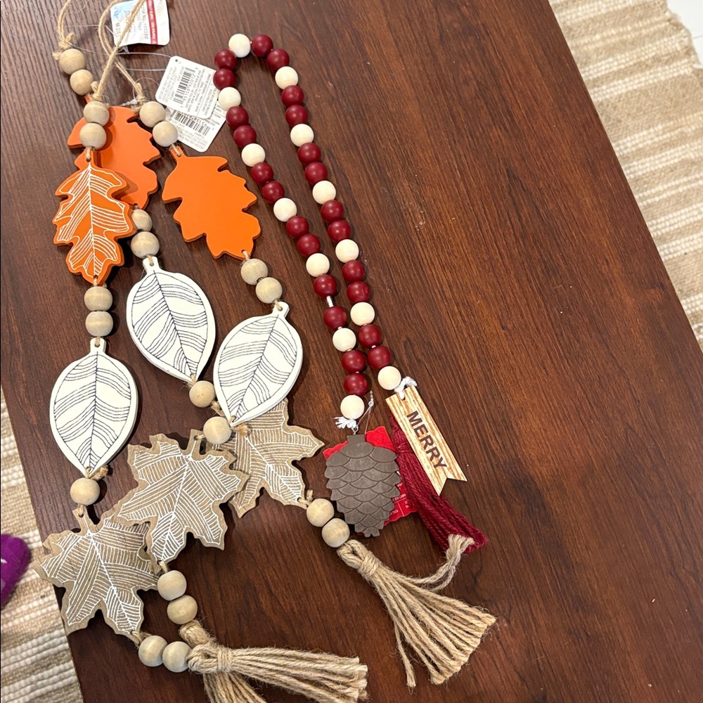 Set of 4 fall wall hangings